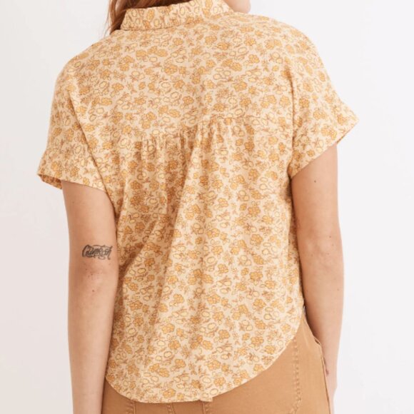 Madewell Hilltop Shirt in Piccola Floral Oversized Boxy Fit Size XS - Picture 4 of 5